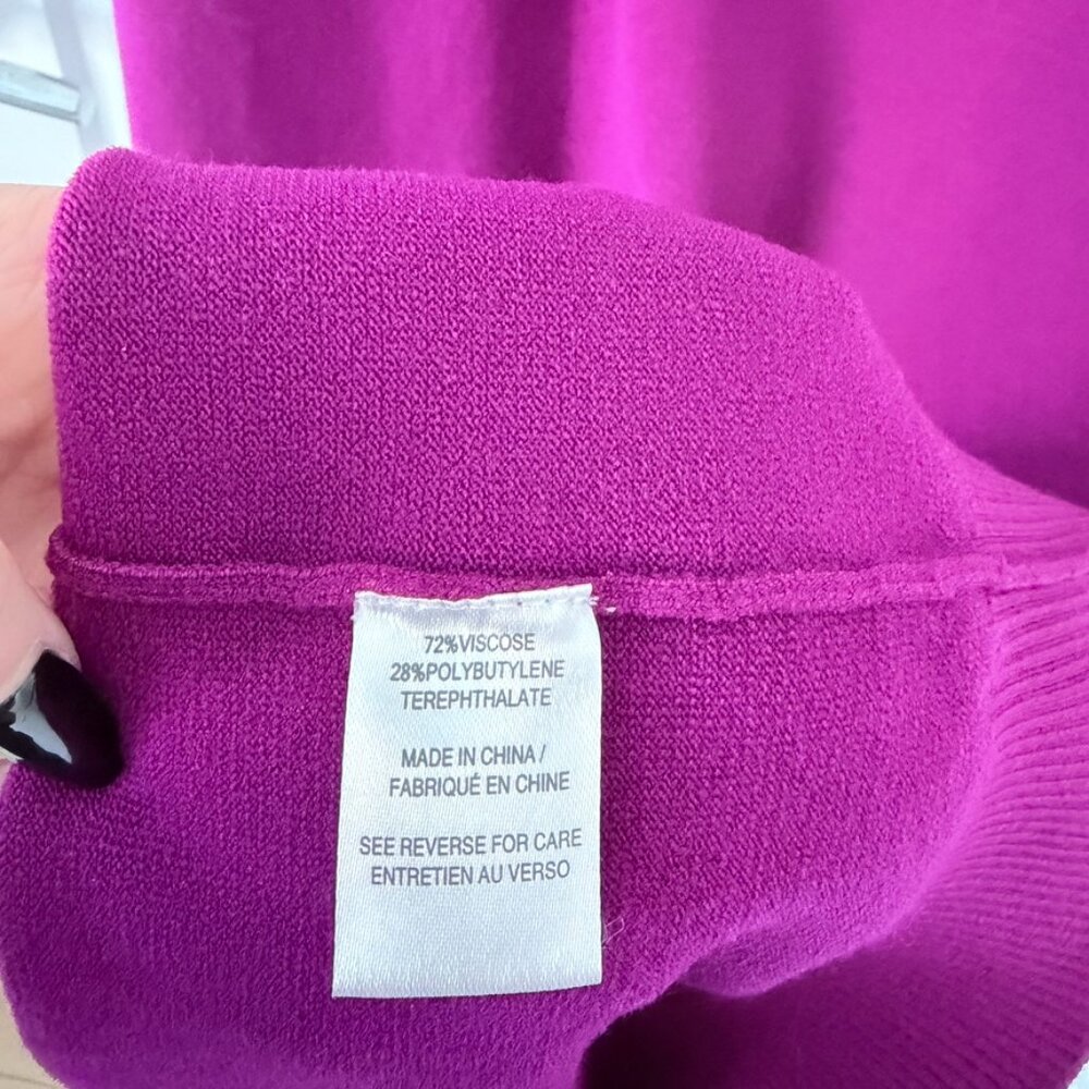 NWT Ronny Kobo Mockneck Sweater Dress, Violet, S - Picture 10 of 10